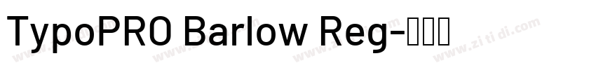 TypoPRO Barlow Reg字体转换